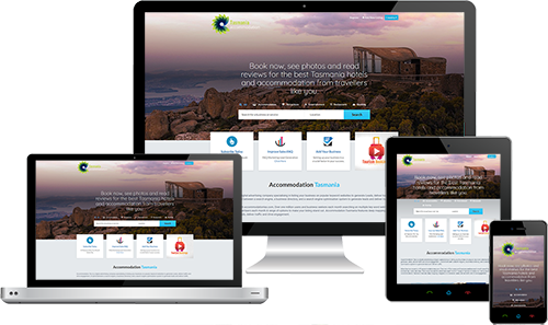 Accommodation Tasmania displayed beautifully on multiple devices